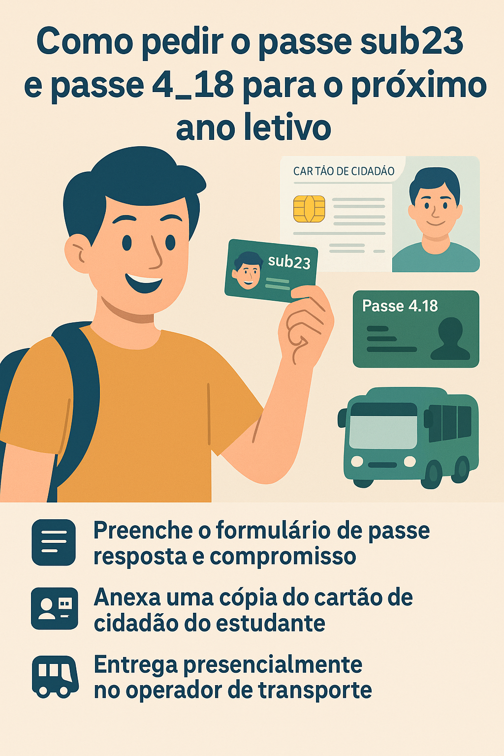 como pedir o passe sub23 e 4_18 em Portugal 2025