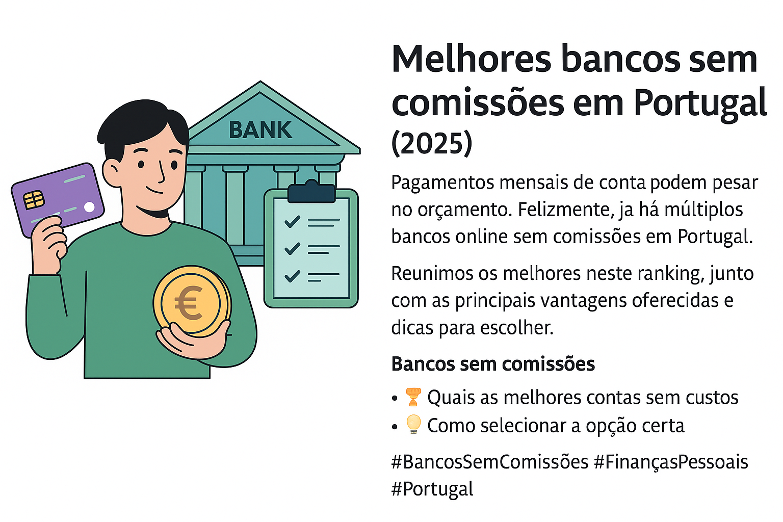 melhores bancos sem comissões