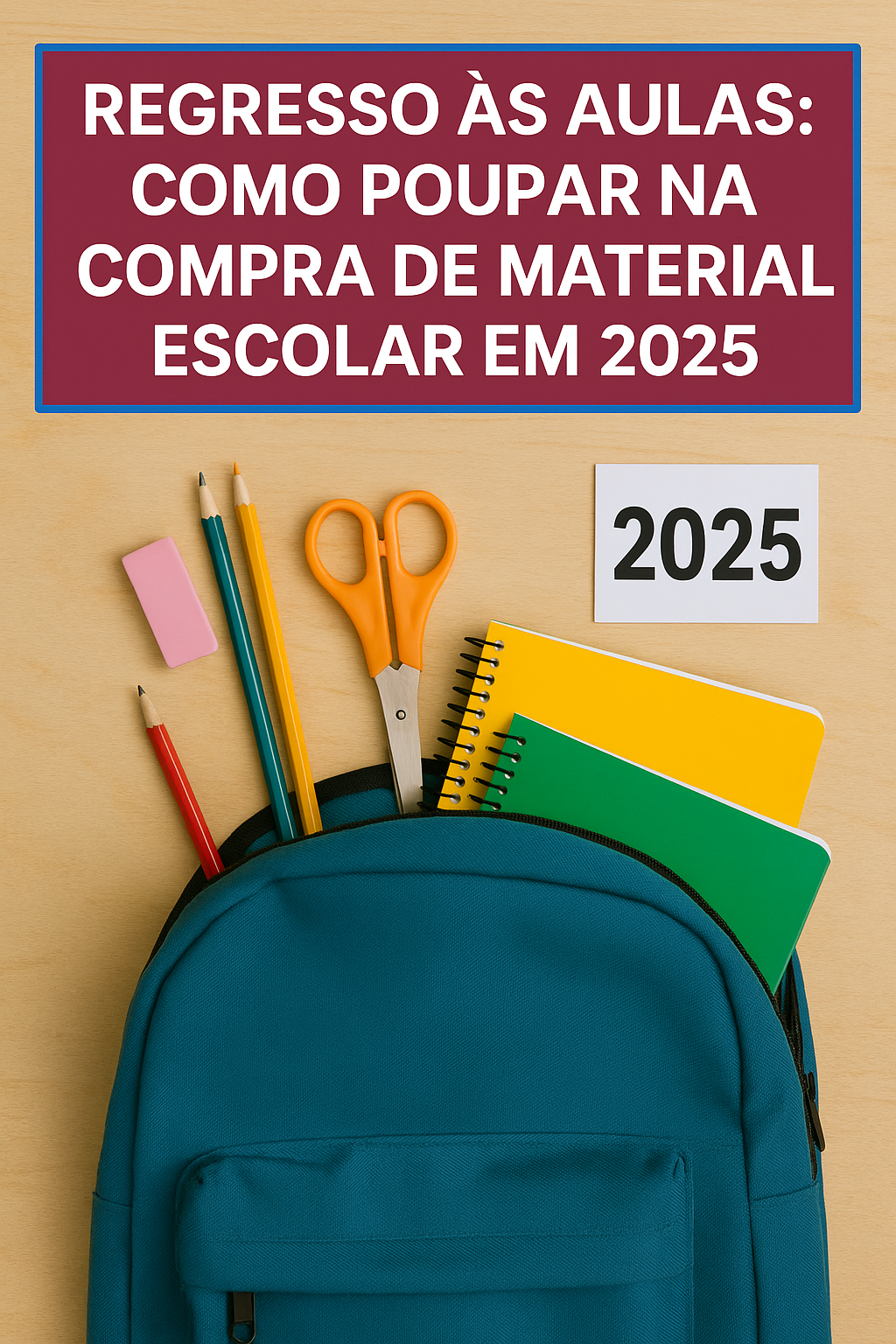 poupar no material escolar