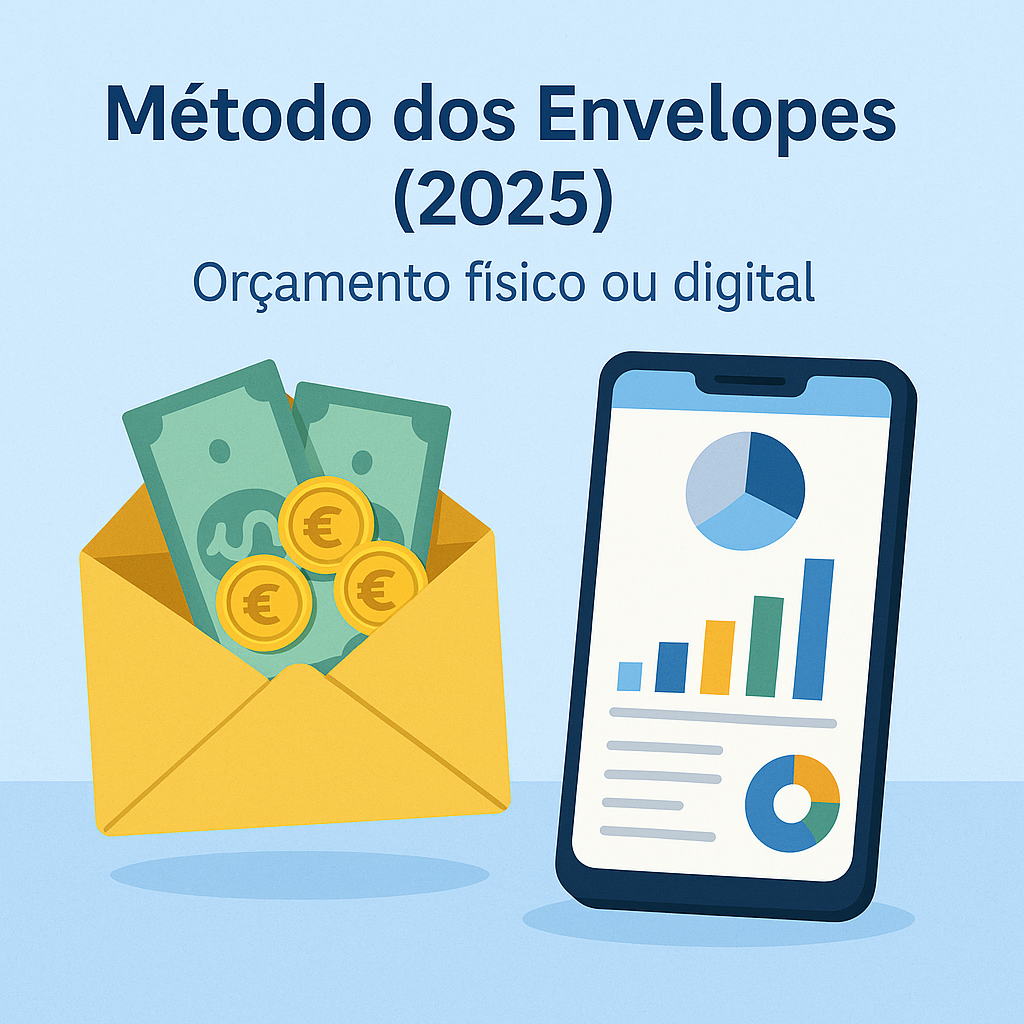 Método dos Envelopes explicado passo a passo: orçamento mensal com envelopes físicos ou digitais