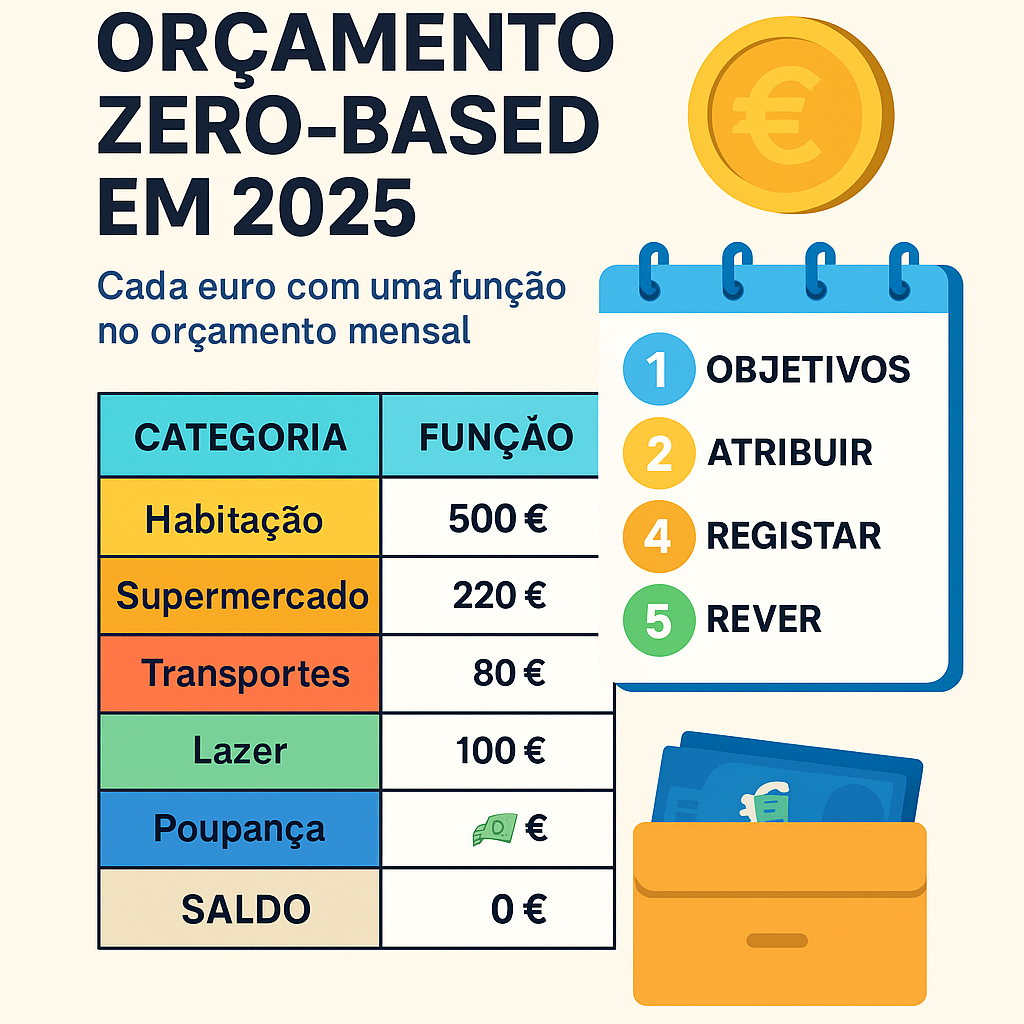 Orçamento zero-based em 2025: cada euro com uma função no orçamento mensal