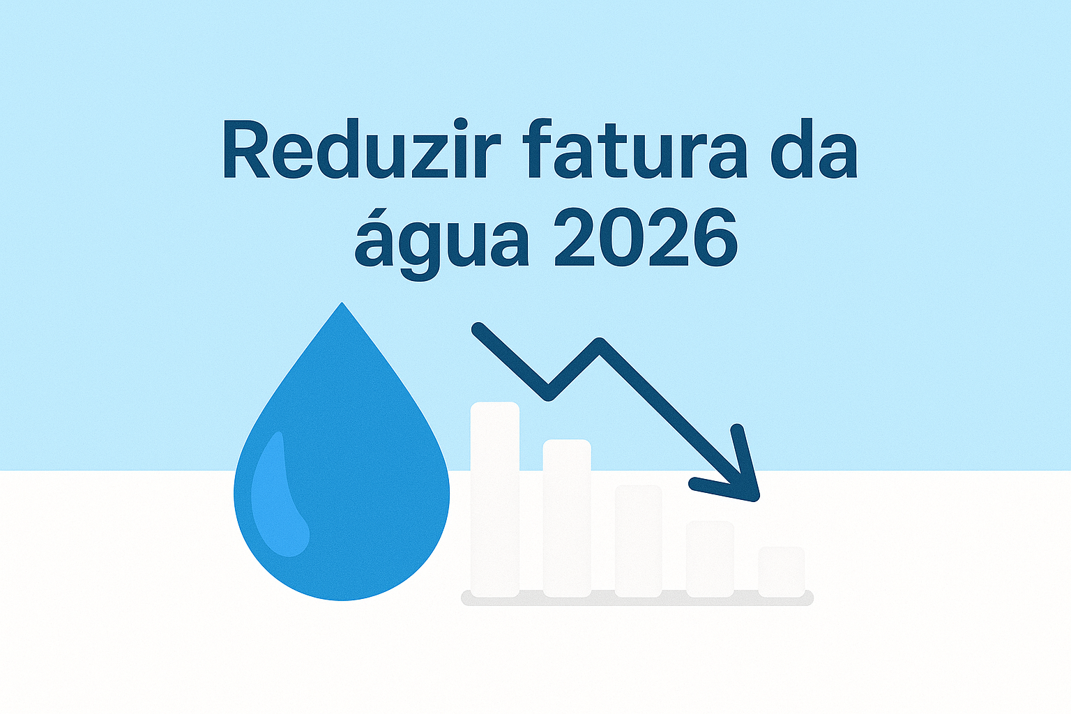 reduzir fatura da água